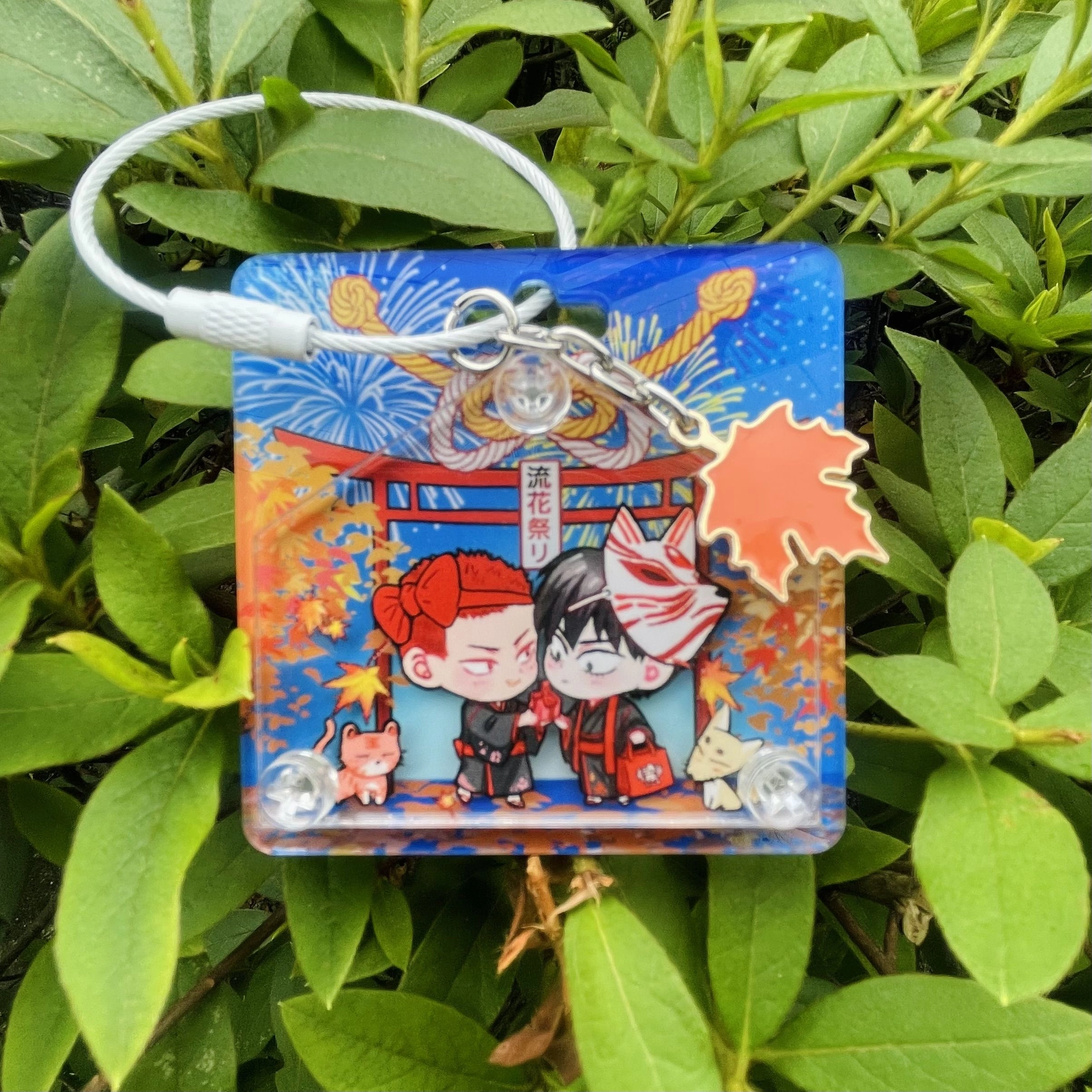 【流花】繪馬祈福壓克力吊卡—祭典煙火