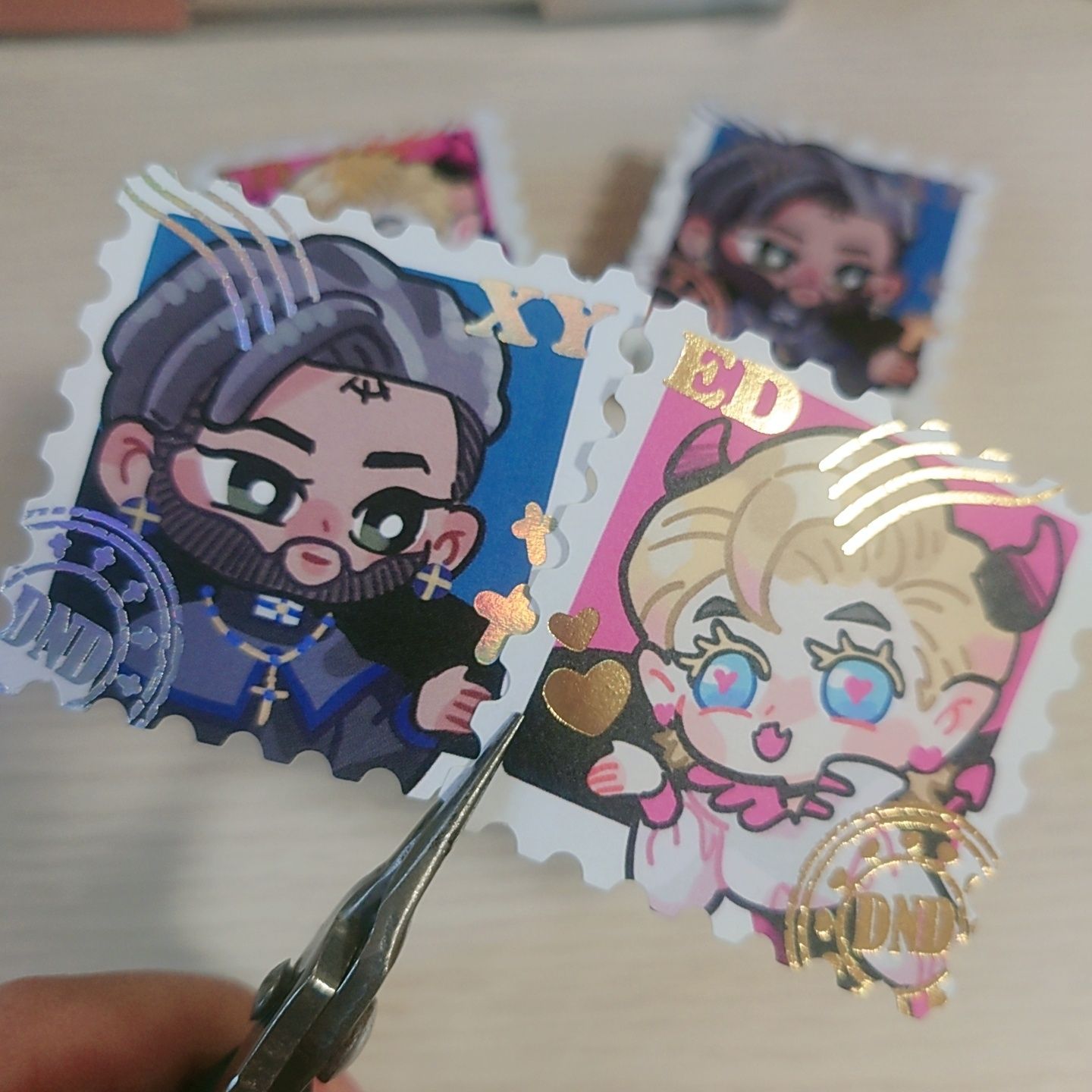 【龍與地下城】神父惡魔AU燙金貼紙