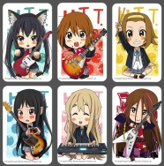 K-ON!輕音部-Q版卡片貼紙