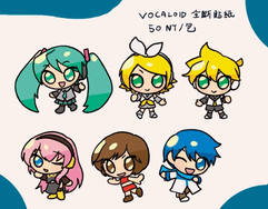 【VOCALOID】V家全員全斷雷射貼紙