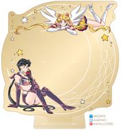 美少女戰士 月下傳情 星月/星兔 壓克力鏡台