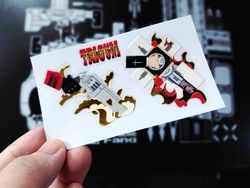 Trigun 原作盟友燙金轉印貼