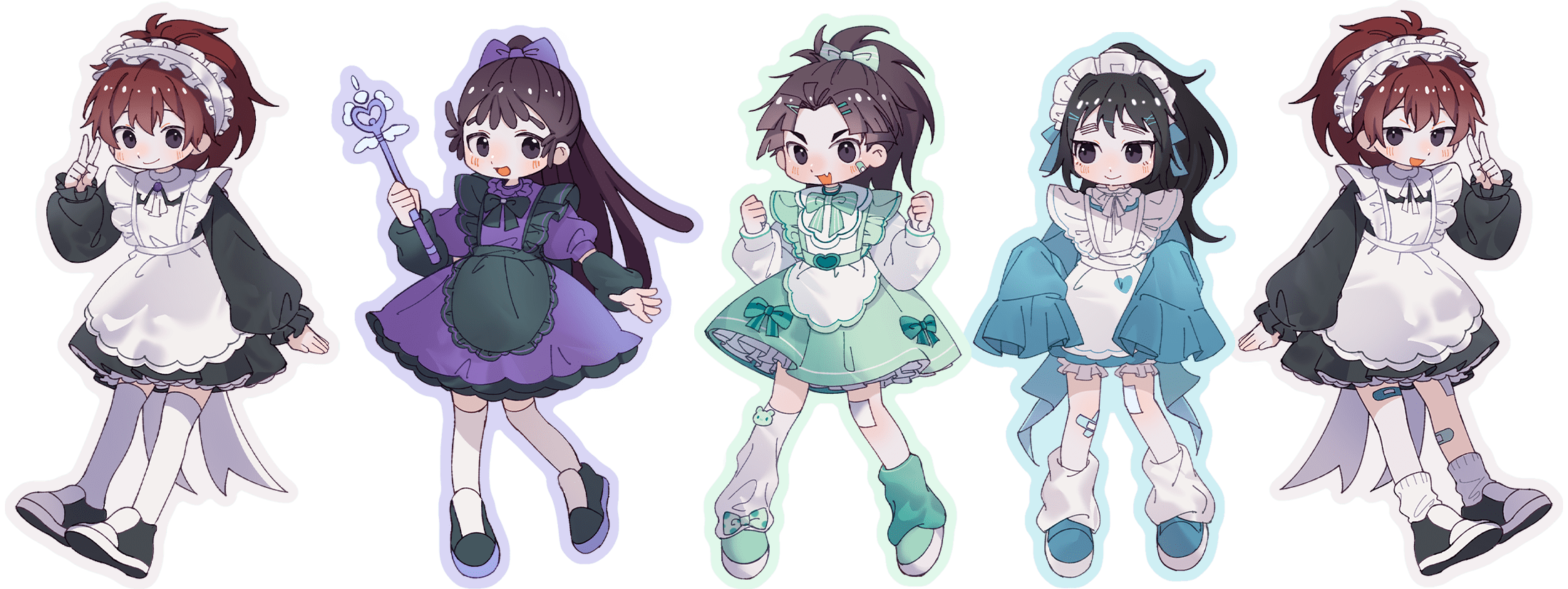 5年魔法少女(女僕)貼紙