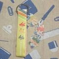 藤+千+卷三人PU皮串串鑰匙圈