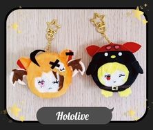 Hololive GiGi ＆ 鐵匠 啾啾叫毛絨吊飾