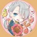 Yuri On ICE 勇利、維克托、尤里 甜點徽章