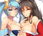 LOL-索娜&阿璃抱枕