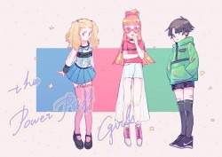 PPG飛天小女警私服明信片