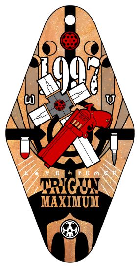 TRIGUN97桔金沙星房卡吊飾