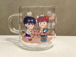 夏日流三把手玻璃杯