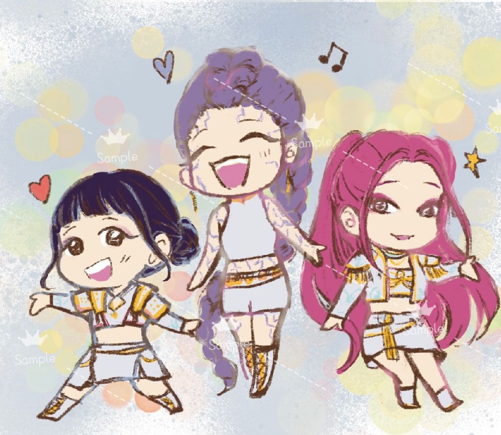 KPOP獵魔女團 二創小卡