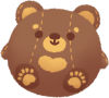 【球球動物】泰迪熊壓克力吊飾