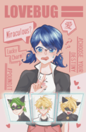 Miraculous Ladybug 燙金小卡