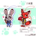 zootopia 茱蒂 尼克透明壓克力吊飾 *5/10 新增實品圖