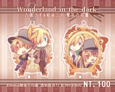 Wonderland in the dark ナギ&amp;三月透明壓克力吊飾