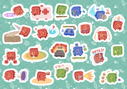 【FF14】職業小人 防水貼紙