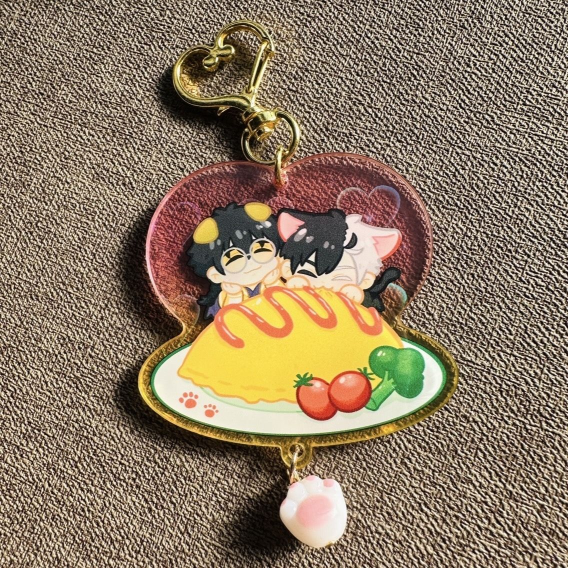 【防風少年】十龜櫻遙蛋包飯愛心吊飾