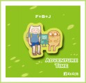 AT Adventure Time 探險時刻 F+B+J 不透明壓克力別針