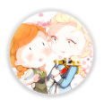 FROZEN胸章 Elsanna