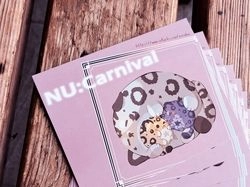 認親小卡。新世界狂歡 NUcarnival。豹球一家三口