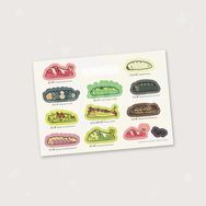 【原創】GUMMieS 灰蝶科幼蟲 霧面貼紙