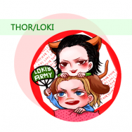 【神兄弟】Thor Loki 4.4cm胸章