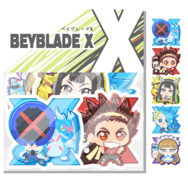 【BEYBLADE X】戰鬥陀螺X 防水貼紙包 (5款)