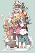 《YURU CAMP△》「撫子與動物朋友」15cm壓克力立牌