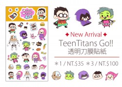 Teen Titans 少年泰坦Go! / 透明貼紙