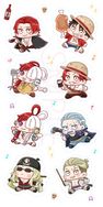 &lt;RED貼紙&gt; 航海王RED劇場版