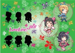 love live 卡片 覺醒浴衣洋裝系列版本 Q版 L夾 /雙面圖案 @50元