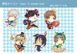 夢色キャスト - boys in wonderland壓克力別針