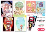 【神奇寶貝 POKEMON】明信片四枚套組+貼紙三張+特典RED+皮卡丘彩色小木夾