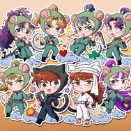 天+土+六年生全斷貼紙