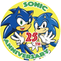 SONIC THE HEDGEHOG音速小子25周年紀念徽章