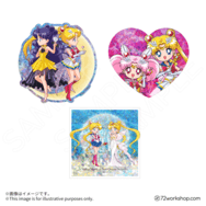 閃閃行李貼 Super Sailor Moon＆人間露娜／雙月／Sailor Moon＆新希蕾妮蒂女王