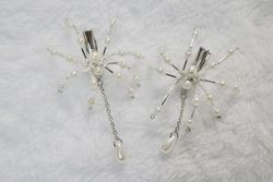 蜘蛛髮夾－白蛛