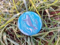 【原生動物】大翅鯨之島🐳鯨豚徽章