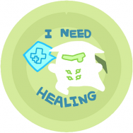 【布印胸章】need healing源