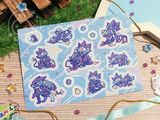 【凹凸世界×Pokémon】雷卡 倫琴貓×勒克貓 雷皇兄弟寶可夢擬貼紙組