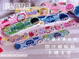 PLAVEOK繃手機支架+全斷閃沙膜膜貼紙