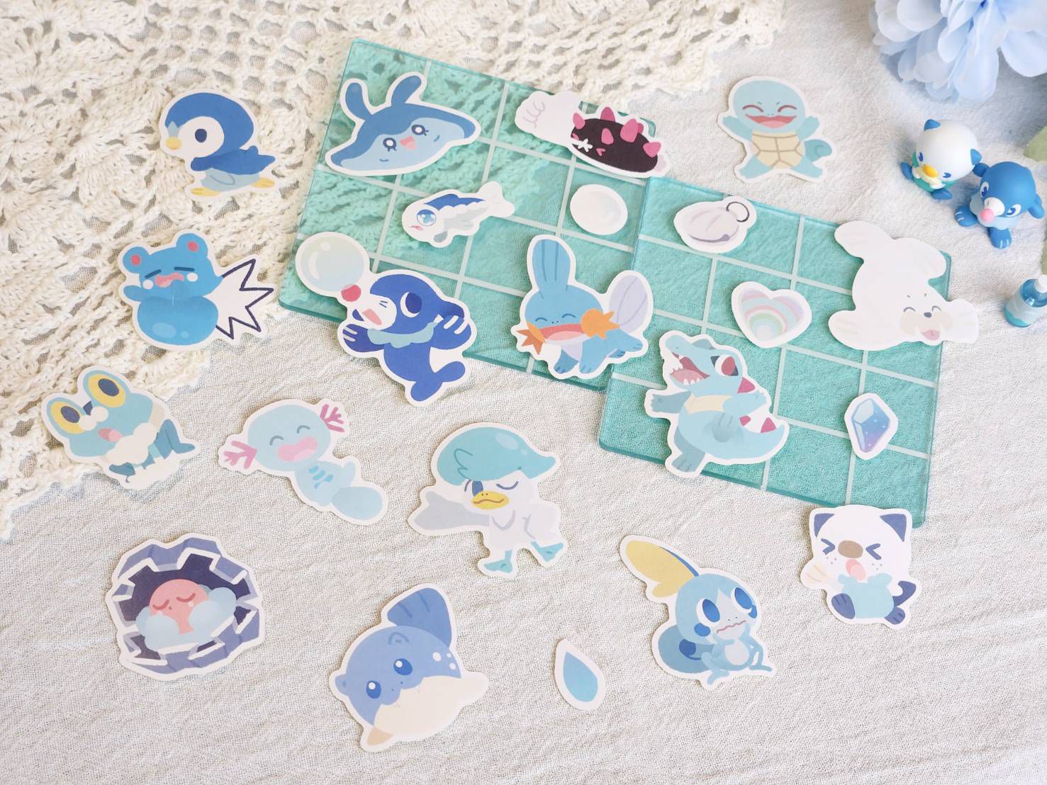 Pokemon◆ Waterbaby水系寶寶貼紙包