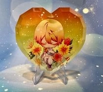 WS 心形寶石壓克力磚