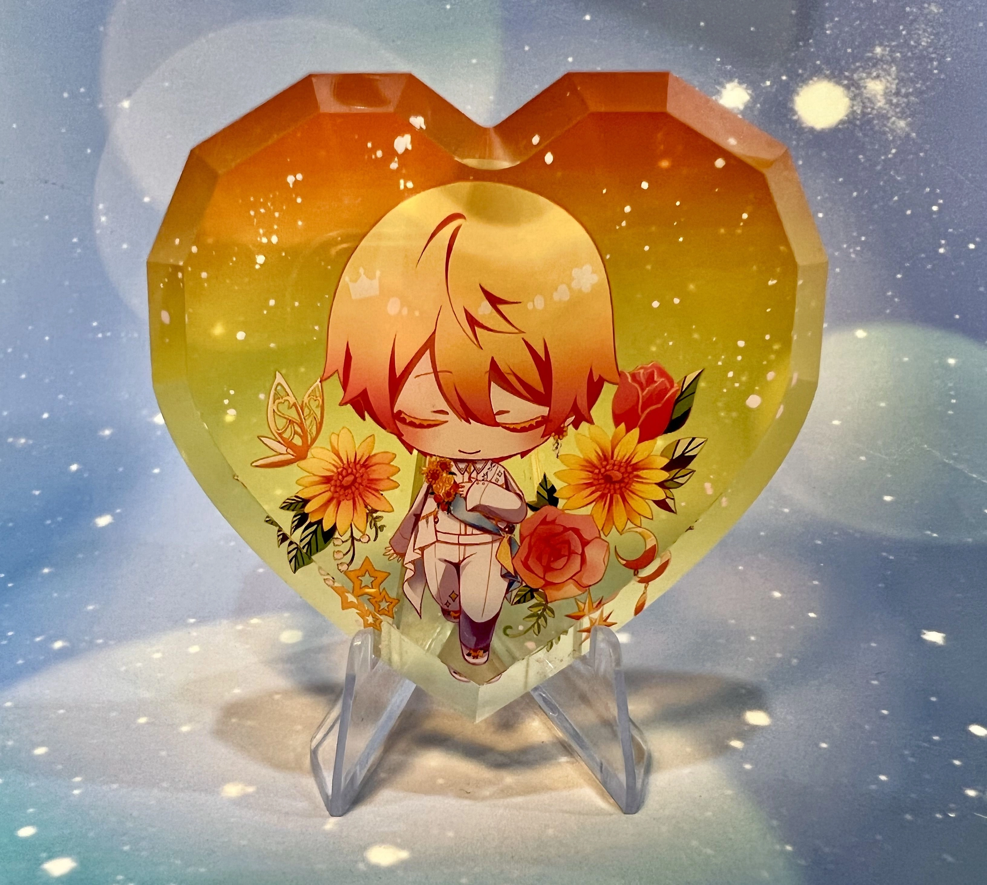 WS 心形寶石壓克力磚