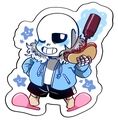 Sans and Grillby 6cm壓克力小立牌