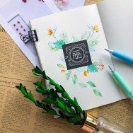 「原創」麥克筆手繪花藝系列—夏—紙膠帶
