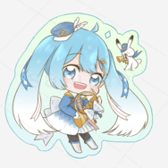 雪初音彩虹膜吊飾