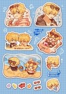失憶投捕 / 圭圭狗勾銅板貼紙_夏日ver.