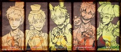 【Five Nights at Freddy's】五作五人偶擬人化卡片