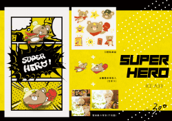超級英熊SUPER HERO周棋洛生日衍生金屬徽章套組